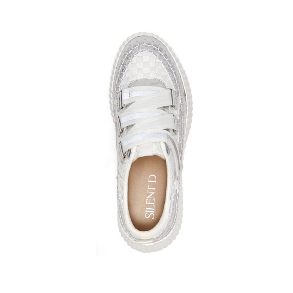 NWT Anthropologie SILENT D CIARA White Combo Sneaker - Picture 4 of 16